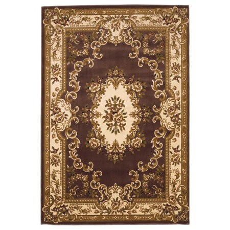 Palacedesigns 2 ft. 3 in. x 3 ft. 3 in. Polypropylene Plum & Ivory Area Rug PA3655605